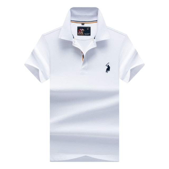 Brand New Fashion Men Polo Shirts 2018 Summer Luxury horse embroidery Breathable Camisa Masculina Soft Cotton solid Polo Men