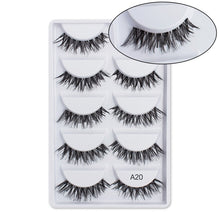 Load image into Gallery viewer, SEXYSHEEP 5Pairs 3D Mink Hair False Eyelashes Natural/Thick Long Eye Lashes Wispy Makeup Beauty Extension Tools