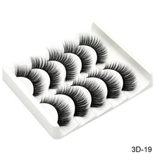 Cargar imagen en el visor de la galería, SEXYSHEEP 5Pairs 3D Mink Hair False Eyelashes Natural/Thick Long Eye Lashes Wispy Makeup Beauty Extension Tools
