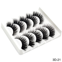 Carica l&#39;immagine nel visualizzatore di Gallery, SEXYSHEEP 5Pairs 3D Mink Hair False Eyelashes Natural/Thick Long Eye Lashes Wispy Makeup Beauty Extension Tools