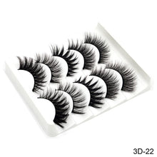 गैलरी व्यूवर में इमेज लोड करें, SEXYSHEEP 5Pairs 3D Mink Hair False Eyelashes Natural/Thick Long Eye Lashes Wispy Makeup Beauty Extension Tools