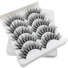Charger l&#39;image dans la galerie, SEXYSHEEP 5Pairs 3D Mink Hair False Eyelashes Natural/Thick Long Eye Lashes Wispy Makeup Beauty Extension Tools