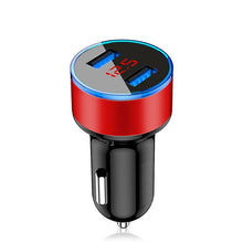Charger l&#39;image dans la galerie, 3.1A Dual USB Car Charger With LED Display Universal Mobile Phone Car-Charger for Xiaomi Samsung S8 iPhone 6 6s 7 8 Plus Tablet