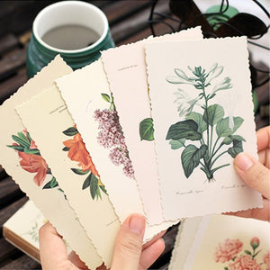 30Pcs/lot Cute Flowers Postcard Set Greeting Card Envelope Gift Greeting Card Wish Card New Year Gifts